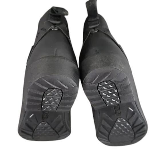 Teva Shoes Womens 5.5 Boots Leather Fashion Ellery Pull In Chelsea Casual Black - Picture 7 of 15
